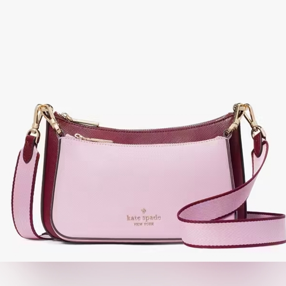 Kate Spade Blackberry Duet Colorblock Saffiano Leather Crossbody NWT Retail$349 - Picture 2 of 4